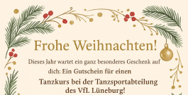 Der Tanz-Gutschein zu Weihnachten